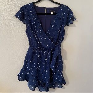 Blue Rain Starry Romper S